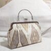 Frame kisslock clutch bag