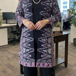 Long Batik Cardigan Blouse
