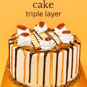 Salted Caremal Choc Moist Cake