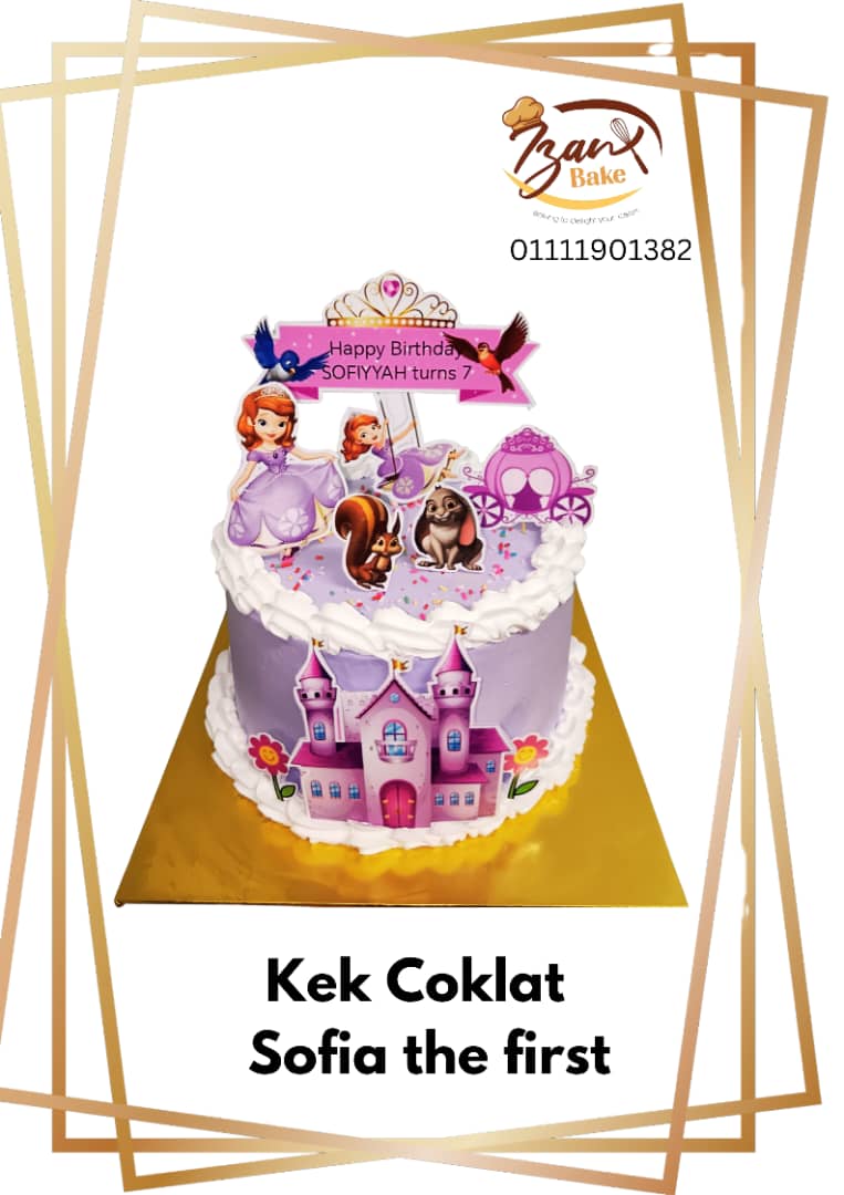 Kek Coklat/Vanila dengan tema